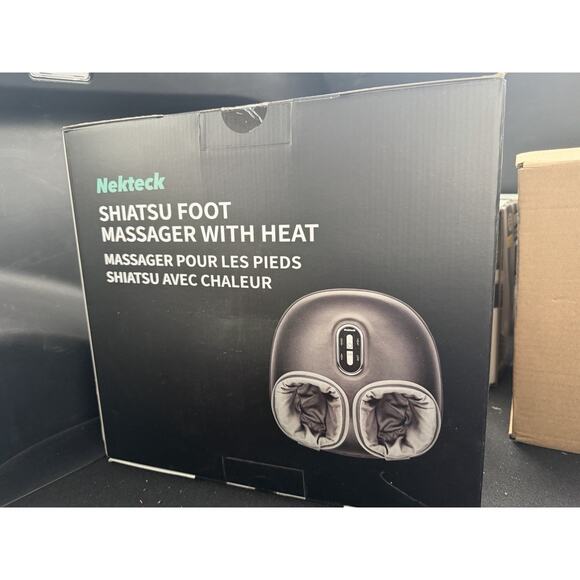New In Box! Nekteck Shiatsu Foot Massager with Heat, Adjustable Air Compression - Picture 4 of 6